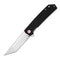 Black Handle Stone Wash Piece Black - 204mm