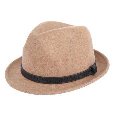 Sombrero Caballero Británico de Lana Pura con Ala Corta Enrollada - Otoño e Invierno - Image 14