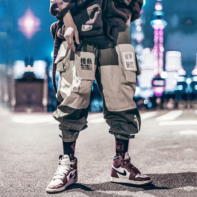 Pantalones Overol Holgados Estilo Japonés para Hombre - Talla Grande