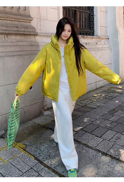Chaqueta Acolchada Impermeable con Capucha y Doble Cierre para Mujer - Image 22