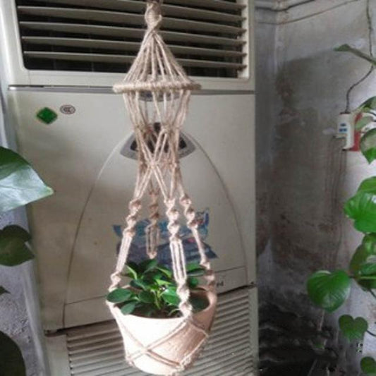 Cesta Colgante de Cuerda para Macetas