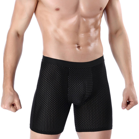 Bóxer Largo Deportivo de Malla Transpirable para Hombre
