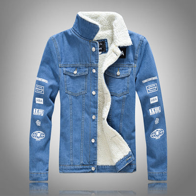Chaqueta de Mezclilla Premium con Terciopelo de Cordero Ajustada - Image 12