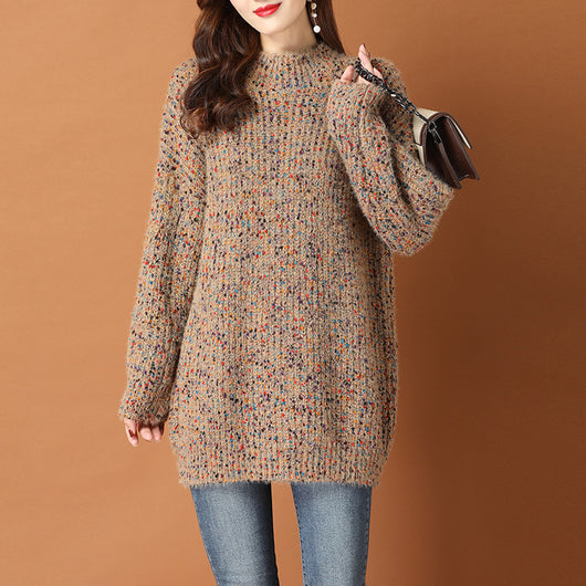 Suéter Grueso de Lana para Mujer Talla Mediana - Prenda Holgada de Abrigo - Image 4