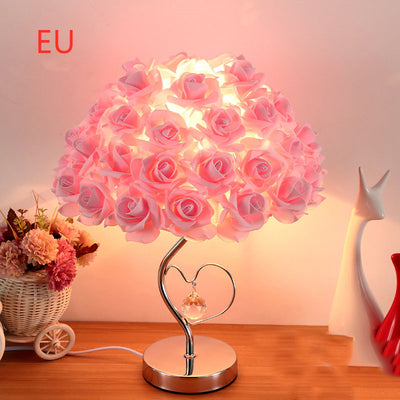 Lámpara de Escritorio Decorativa con Rosas - Luz LED 220V para Dormitorio y Día de Enamorados - Image 5