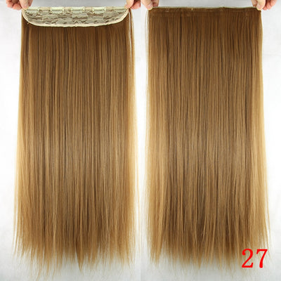 Peluca de un clip con cinco extensiones de cabello sintético - Image 5