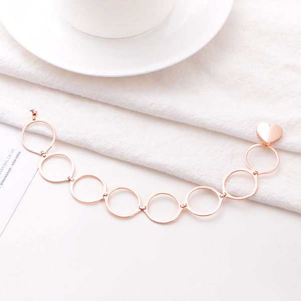 Pulsera Anillo de Corazón 2 en 1 para Mujer - Image 10