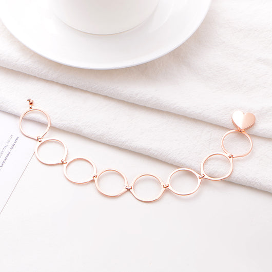 Pulsera Anillo de Corazón 2 en 1 para Mujer - Image 10