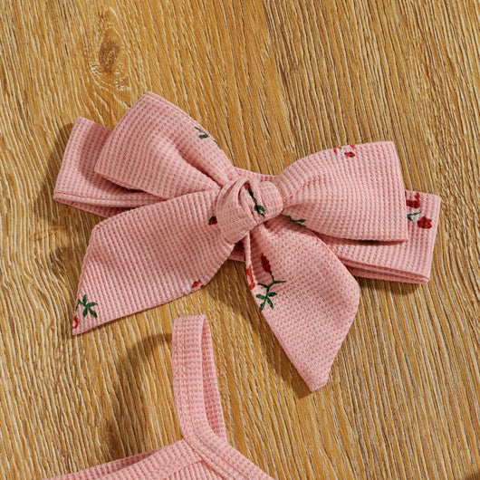 Conjunto de Tirantes Floral para Bebé - Set de 3 Piezas en Tela Waffle - Image 20