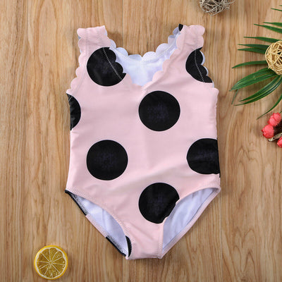Traje de Baño Infantil de Una Pieza con Lunares - Image 11