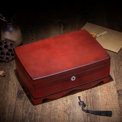 Joyero de Madera Retro Multicapa - Organizador de Joyas Elegante - Image 5