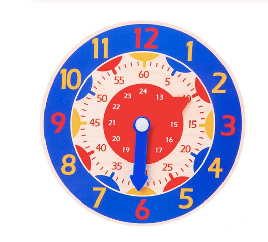Reloj Educativo Montessori de Madera para Niños - Image 8
