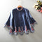 Blusa Corta Estilo Étnico con Volantes - Colección European Station