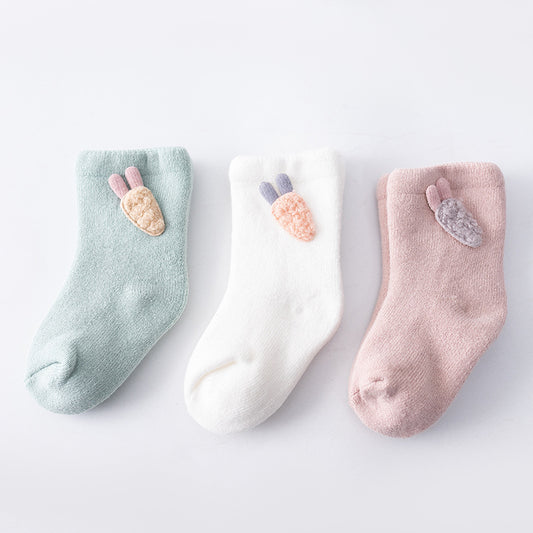 Calcetines Infantiles en Tubo de Toalla
