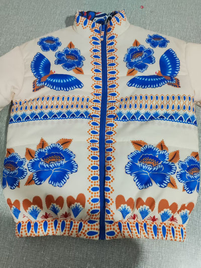 Chaqueta Acolchada de Algodón con Estampado Geométrico para Mujer - Image 19