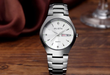 Reloj Luminoso de Acero Tungsteno para Pareja - Resistente al Agua con Calendario - Image 9