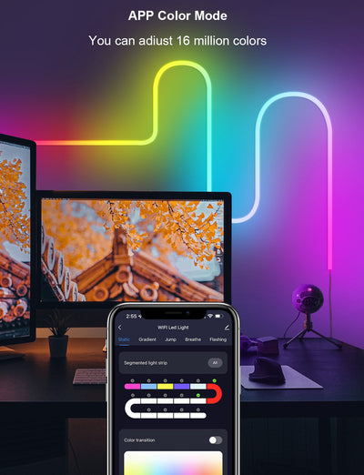Tiras de Luces Neón LED 3M con Control de Música - Image 11