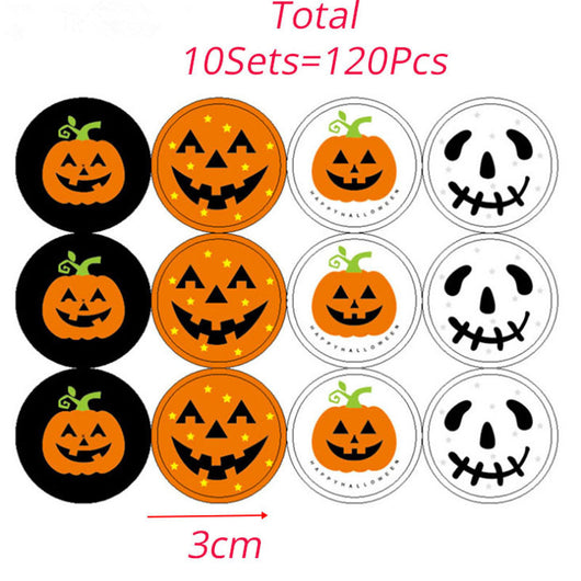 120 Pegatinas para Halloween con Calabazas, Fantasmas y Cupcakes - Image 4