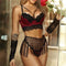 Conjunto de Lencería Encaje Europeo Transparente Sexy