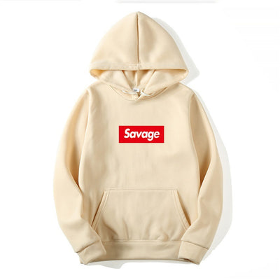 Sudadera con Capucha SAVAGE Estilo de Pareja - Diseño Estampado con Forro Polar - Image 19