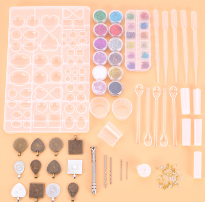 Set Completo de Moldes de Resina Epoxi para Joyería DIY (107 piezas) - Image 2