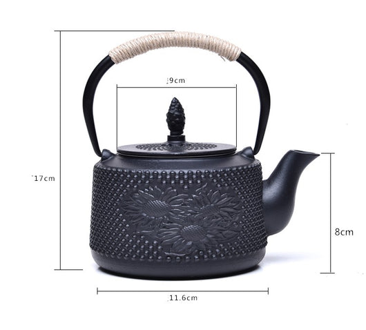 Tetera de Hierro Fundido Chieka Negro - Image 16