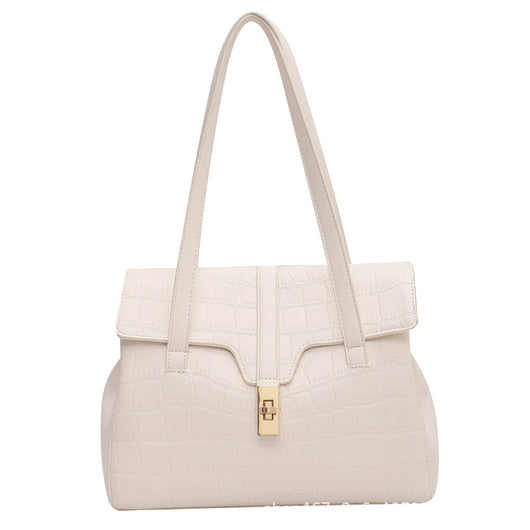 Bolsa de Hombro Portátil para Mujer con Textura Moderna - Image 2