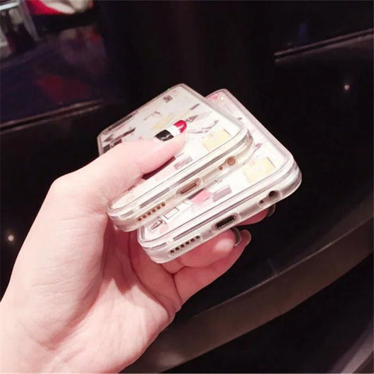 Funda Móvil con Patrón Cosmético y Líquido Dinámico - Image 5