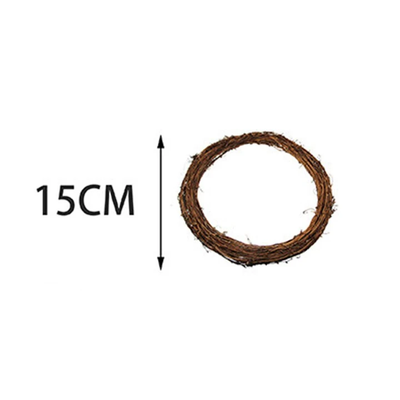 Corona de Ratán Natural Tejida para Decoración del Hogar - Image 6