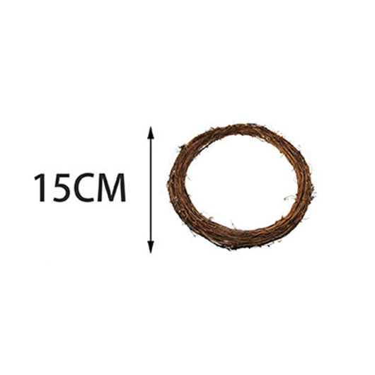 Corona de Ratán Natural Tejida para Decoración del Hogar - Image 6