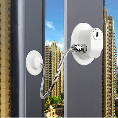 Cerradura de Seguridad para Ventanas con Cadena - Protector Multifuncional para Bebés y Hogar - Image 5