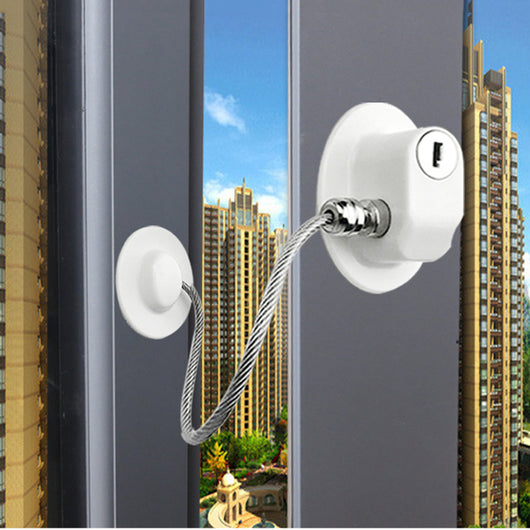 Cerradura de Seguridad para Ventanas con Cadena - Protector Multifuncional para Bebés y Hogar - Image 5