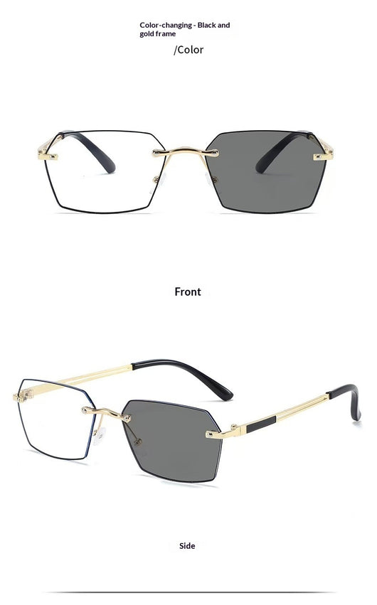 Gafas Bifocales para Hombre con Lentes Fotocromáticas sin Marco - Image 6