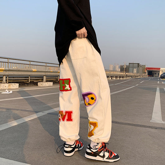 Pantalones Casuales para Hombre con Letras Bordadas Estilo Moderno - Image 8