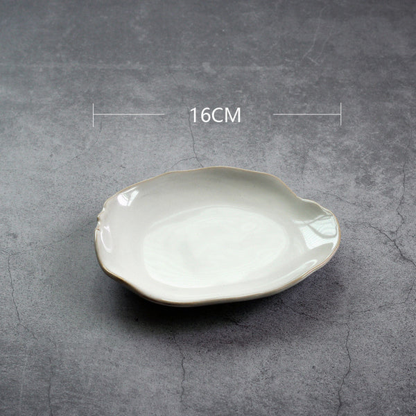 Plato de Cerámica Irregular para Cena