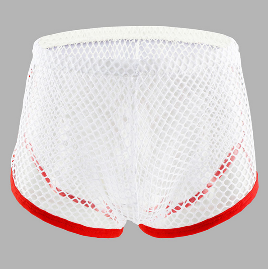 Bóxers Tipo Slip Masculino de Malla Transpirable Sexy