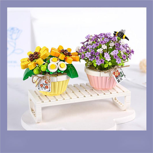 Bloques de Construcción Ramo de Flores - Puzzle Infantil Armable - Image 9