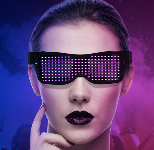 Gafas LED Multicolor con Destello Dinámico para Fiestas