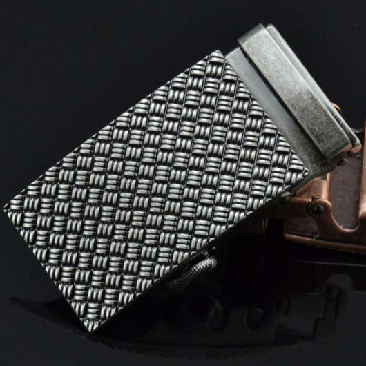 Cinturón de Cuero para Hombre con Hebilla Automática de Aleación - Image 3