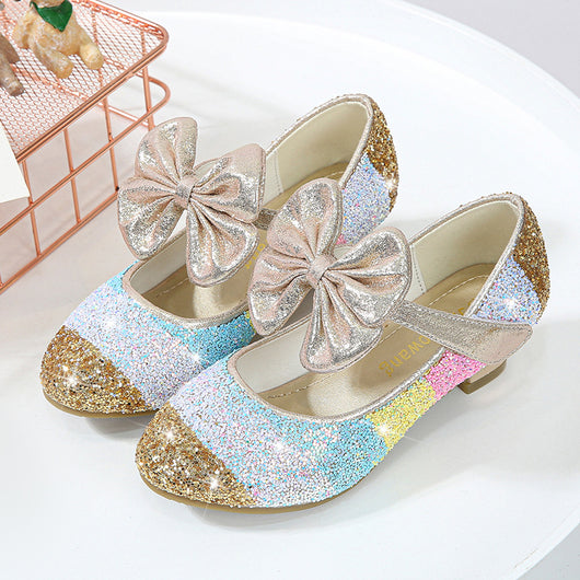 Zapatos de Tacón Alto Princesa con Cristales y Punta Redonda Suave - Image 4