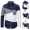 Camisa de Bloques de Color para Hombre
