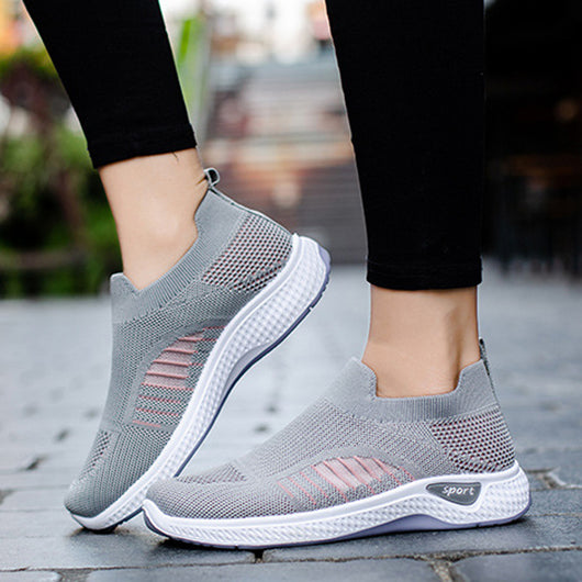 Zapatos Casuales Tejidos Transpirables con Suela Suave para Mujer - Image 5