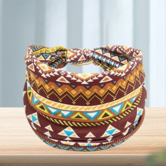 Banda Elástica Estampado Africano para Cabello - Diadema Deportiva Ancha Mujer Yoga - Image 22
