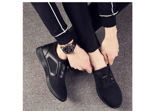 Zapatos Deportivos de Lona con Cordones - Comodidad y Estilo Casual - Image 2