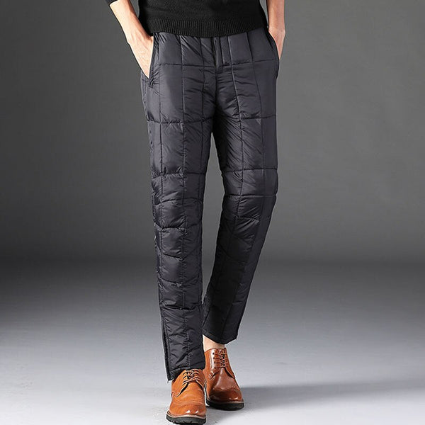 Pantalones Térmicos Talla Grande con Cintura Alta y Algodón Grueso