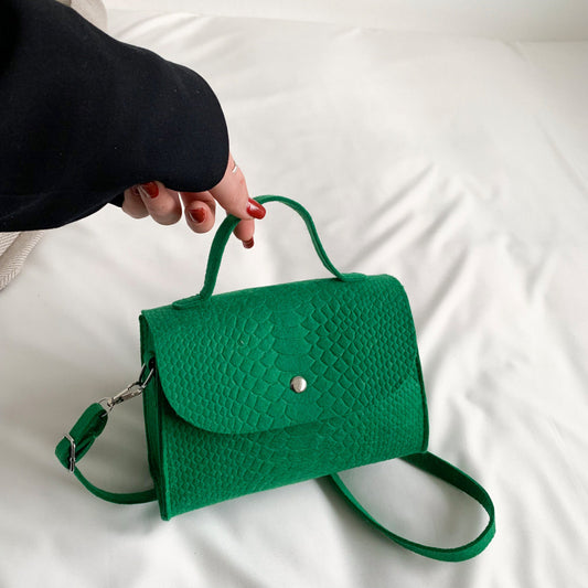 Bolso Bandolera Cuadrado Pequeño de Fieltro para Mujer