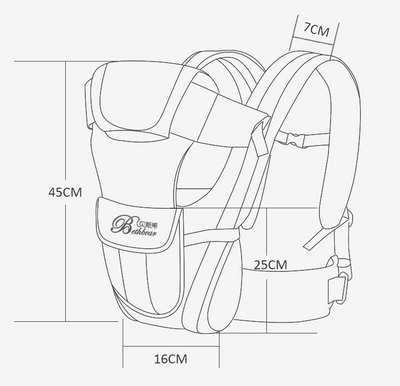 Mochila Portabebé Doble con Soporte para Hombros - Viajes en Familia - Image 4