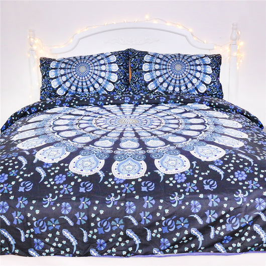 Juego de Cama Pavo Real Azul - Image 3