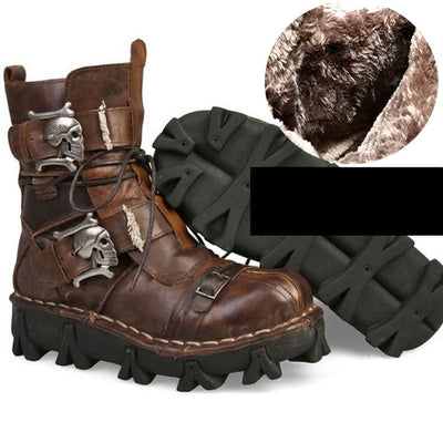 Botas Martin Altas de Cuero para Hombre - Estilo Casual y Resistente - Image 16