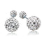 Aretes de Plata S925 con Cristales Austriacos Brillantes Doble Cara